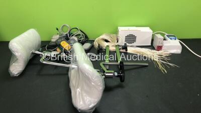 Mixed Lot Including 8 x Philips Laerdal CPR Meters, 1 x Rompa Model RFED50(99) Interactive Switch Box (Powers Up) 1 x Welch Allyn Sure Temp Plus Thermometer with Wall Assy (Powers Up with Missing Probe) 1 x Philips M1006B PRESS Module and 2 x Operating Ta