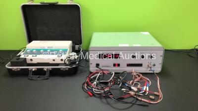 1 x Enraf Nonius Sonopuls 464 Ultrasound Therapy Unit in Carry Case (Powers Up) and 1 x Bosch Interferenz 3 Med-Modul System with Accessories (Powers Up)