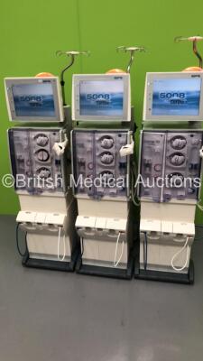 3 x Fresenius Medical Care 5008 CorDiax Dialysis Machines Software Version 4.58 - Running Hours 40307 / 41474 / 22022 (All Power Up) - 7