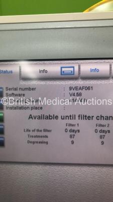 3 x Fresenius Medical Care 5008 CorDiax Dialysis Machines Software Version 4.58 - Running Hours 40307 / 41474 / 22022 (All Power Up) - 12