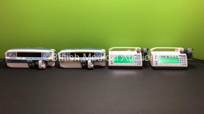 Job Lot Including 2 x Smiths Medfusion 3500 Syringe Pumps *Mfd 2015* and 2 x Carefusion Alaris CC Syringe Pumps (All Power Up) *M103257 - M103255 - 800303467 - 135014950*#