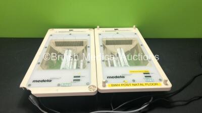 2 x Medela BiliBed Type 038.3021 Phototherapy Bed Warmers (Both Power Up, 1 with Cracked Casing-See Photo) *W*