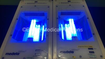 2 x Medela BiliBed Type 038.3021 Phototherapy Bed Warmers (Both Power Up, 1 with Cracked Casing-See Photo) *W* - 2