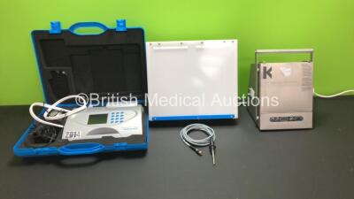 Mixed Lot Including 1 x Olympus Light Source Cable, 1 x Vitalograph Alpha 6000 Spirometer, 1 x Kivex Biotec K Systems Unit and 1 x X-Ray Light Box