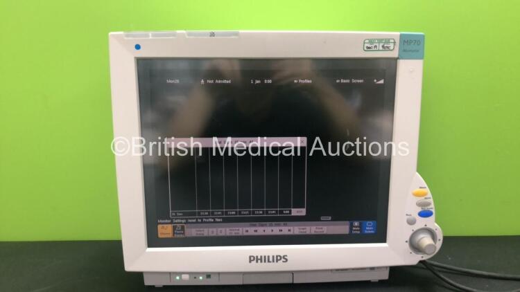 Philips M8007A MP70 Neonatal Touch Screen Patient Monitor Software Revision J.10.45 *Mfd 2012* (Powers Up) *W*