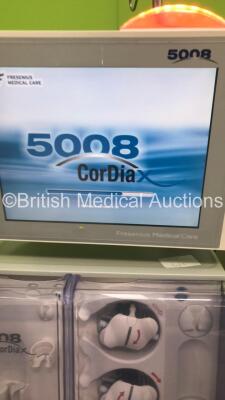 3 x Fresenius Medical Care 5008 CorDiax Dialysis Machines Software Version 4.58 - Running Hours 26879 / 23121 / 24456 (All Power Up) - 2