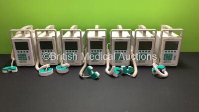 7 x B Braun Infusomat FMS Infusion Pumps *55135 - 60739 - 51554 - 55128 - 60749 - 55838 - 60746*