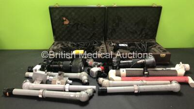 Mixed Lot Including 1 x Cerviscope CVS-1 Camera in Carry Case, 1 x Minolta CVS-1 Camera in Carry Case and Various Microscope Attachments *W*