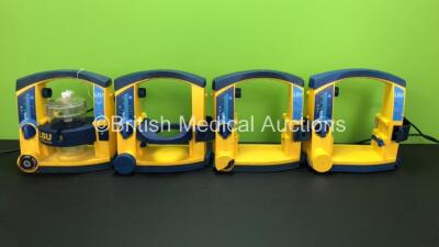 4 x Laerdal Suction Units with 1 x Cup (All Power Up with some Casing Damage - See Photos)