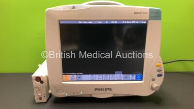 1 x Philips Microstream CO2 Module M3015A with 1 x Philips IntelliVue MP50 Anesthesia Patient Monitor (Powers Up) *DE820A7208 - DE43514718*