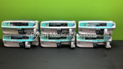 6 x Carefusion Alaris PK Syringe Pumps (All Power Up with 1 x Service Required)