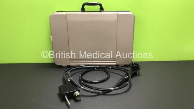 Pentax EC-3840L Video Colonoscope in Case - Engineer's Report : Optical System - Untested Due to No Processor, Angulation - No Fault Found, Insertion Tube - Worn, Light Transmission - No Fault Found, Channels - Untested, Leak Check - Untested *A01355*