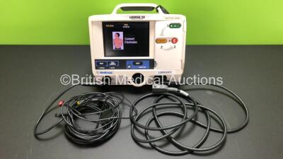 Medtronic Lifepak 20 Defibrillator / Monitor Including ECG and Printer Options with 1 x Paddle Lead, 1 x 3 Lead ECG Lead and 1 x Battery *Mfd 2007* (Powers Up)