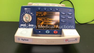 Agilent Heartstream XL Smart Biphasic Defibrillator Including ECG and Printer Options (Powers Up)