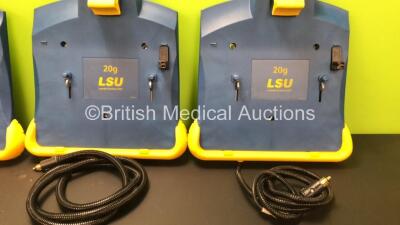 4 x Laerdal 20g LSU Wall Brackets Ref 782600 with DC Power Cords *78481752198 - 78481752186 - 78192060484 - 78081853037* - 3