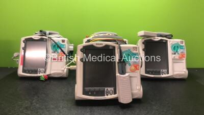 2 x Philips Heartstart MRx Defibrillators Including Pacer, ECG and Printer Options, 2 x Philips Heartstart MRx Defibrillators Including ECG and Printer Options, 4 x Philips M3538A Batteries, 4 x Philips M3539A Modules, 4 x Paddle Leads, 4 x Philips M3725A