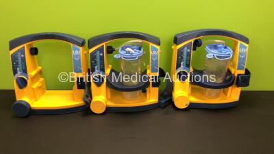 3 x Laerdal Suction Units with 2 x Cups and Lids (All Power Up)