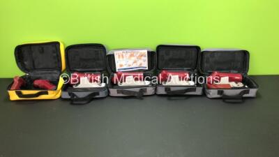 Job Lot Including 5 x Vidacare EZ-I0 Power Drivers LiS and 2 x EZ-10 G3 Power Drivers with 5 x Cases