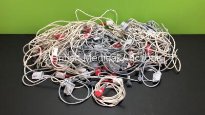 Large Quantity of Masimo Red LNC-10 Leads and Finger Sensors