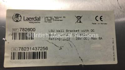 4 x Laerdal 20g LSU Wall Brackets Ref 782600 with Cut Power Cords *78231437256 - 78271437465 - 78441543498 - 78071644750* - 4