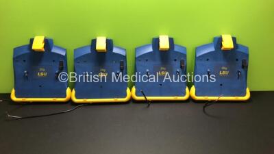 4 x Laerdal 20g LSU Wall Brackets Ref 782600 with Cut Power Cords *78071540318 - 78271437489 - 78071540292 - 78021435445*