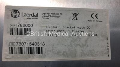 4 x Laerdal 20g LSU Wall Brackets Ref 782600 with Cut Power Cords *78071540318 - 78271437489 - 78071540292 - 78021435445* - 4