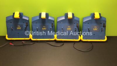 4 x Laerdal 20g LSU Wall Brackets Ref 782600 with Cut Power Cords *78271437494 - 78201021212 - 78451230164 - 78251437351*