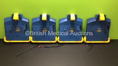 4 x Laerdal 20g LSU Wall Brackets Ref 782600 with Cut Power Cords *78200813208 - 78271437508 - NA - NA*