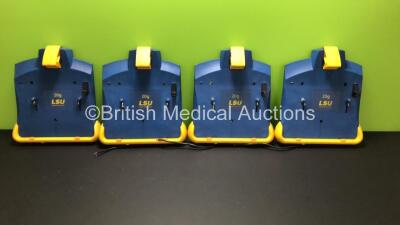 4 x Laerdal 20g LSU Wall Brackets Ref 782600 with Cut Power Cords *78071540280 - 78011435311 - 78310814427 - 78200813206*