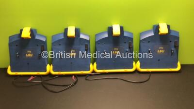 4 x Laerdal 20g LSU Wall Brackets Ref 782600 with Cut Power Cords *78081644818 - 78071540309 - 78211437094 - 78071540291*