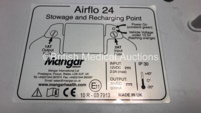 Job Lot Including 2 x Mangar Health Airflo 24 Stowage and Recharging Point Docking Stations (Cut Power Cords) and 19 x DC Power Supplies for LSU Units *00890 - 01082* - 4