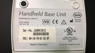 2 x Roche Cobas h 232 Cardiac Meters with Bases and Power Supplies in Carry Cases (Both Power Up) *UU00019412 - UU00019420* - 5