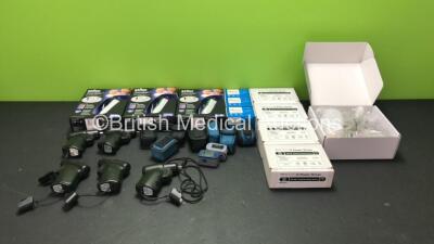 Mixed Lot Including Braun ThermoScan Ear Thermometers, OxyWatch Fingertip Pulse Oximeters and EZ-IO Power Drivers *SN 20190613, 200708703395, 200708704917, 200708704928, N28224, N03625, N27636, N33181, N03651*