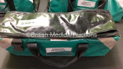 3 x Green Primary Response Bags (1 x Broken Zip) - 3