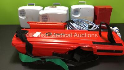 Mixed Lot Including 4 x Camel & ELK Airflo Plus Compressors, 1 x Ferno Superked Legh Splint and 6 x Oxylitre Ltd Entonox Hoses *SN CA035000823, CA035005306, CA035000768, CA035004100*