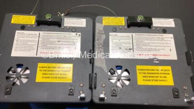 2 x Ferno 274 Series Pac Rac Instrument Platforms and 2 x Toughbook Docking Units *14C104177 - 11C069490 - 6