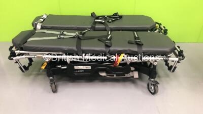 2 x Ferno Pegasus Ambulance Stretchers with Mattresses (Both Hydraulics Tested Working) *S/N PEG5341 / PEG4511*