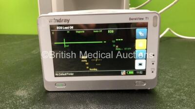 Mindray BeneView T8 Patient Monitor with 1 x Mindray BeneView T1 Patient Monitor Including ECG, SpO2, MP1, IBP, T1, T2 and NIBP Options, 1 x Mindray CO2 Module (Powers Up) *Mfd 09-2012* *SN FB28000969, CFD56288353, CF29112743* - 3