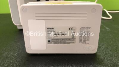 Mindray BeneView T8 Patient Monitor with 1 x Mindray BeneView T1 Patient Monitor Including ECG, SpO2, MP1, IBP, T1, T2 and NIBP Options (Powers Up with Faulty Dial and Cracked Casing -See Photo) *Mfd 09-2012**SN FB28000960, CF29112755* - 6