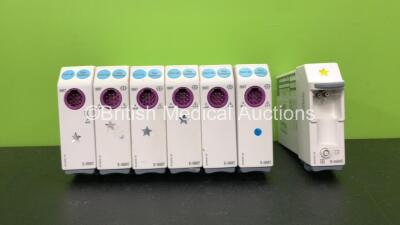 Job Lot of Modules Including 6 x GE Type E-NMT-OO Modules and 1 x GE Type E-MINIC-OO Module *SN 6733609, 6526876, 6719182, 6719170, 6761256, 6761242, 6749031*