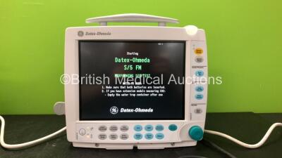 Datex-Ohmeda Compact Anaesthesia Monitor with E-PRESTN Multiparameter Module with SPO2, NIBP, T1-T2, P1-P2 and ECG Options (Powers Up) *6490237, 6495319*