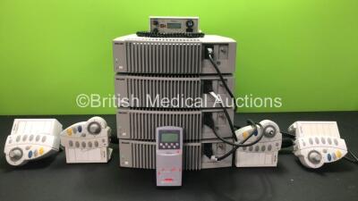 Mixed Lot Including 4 x Philips M801A Modules (All Power Up) 1 x Nellcor OxiMax NPB-40 SpO2 Meter (Powers Up) 1 x Teledyne TED 191Oxygen Monitor (No Power) 4 x Philips M802660002 Dials