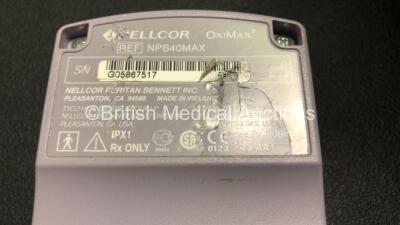 Mixed Lot Including 4 x Philips M801A Modules (All Power Up) 1 x Nellcor OxiMax NPB-40 SpO2 Meter (Powers Up) 1 x Teledyne TED 191Oxygen Monitor (No Power) 4 x Philips M802660002 Dials - 7