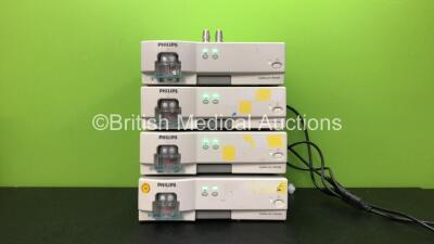 4 x Philips IntelliVue G5 M1019A Gas Modules (All Power Up) *SN ASKA-0015, ASAH-0055, ASAH-0074, ASAH-0070* *C*