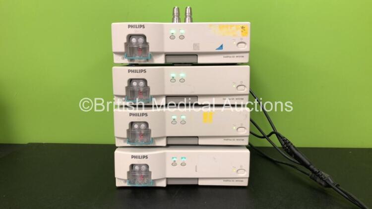 4 x Philips IntelliVue G5 M1019A Gas Modules (All Power Up) *SN ASAH-0049, ASFN-0197, ASCM-0051, ARZJ-0014* *C*