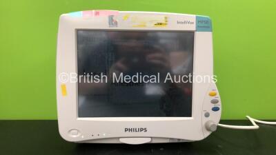 Philips IntelliVue Ref 862116 MP50 Anesthesia Touch Screen Patient Monitor Software Version G.01.73 with 1 x Philips IntelliVue X2 Handheld Patient Monitor Software Version G.01.80 Including ECG, SpO2, NBP, Press and Temp Options *Mfd 01-2010* (Powers Up