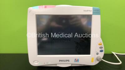 Philips IntelliVue Ref 862116 MP50 Anesthesia Touch Screen Patient Monitor Software Version G.01.73 with 1 x Philips IntelliVue X2 Handheld Patient Monitor Software Version G.01.80 Including ECG, SpO2, NBP, Press and Temp Options *Mfd 02-2012* (Powers Up