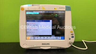 Philips IntelliVue Ref 862116 MP50 Anesthesia Touch Screen Patient Monitor Software Version G.01.73 with 1 x Philips IntelliVue X2 Handheld Patient Monitor Software Version J.10.52 Including ECG, SpO2, NBP, Temp and Press Options (Powers Up) *Mfd 05-2008*