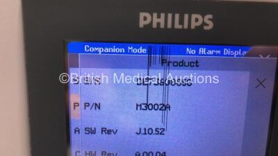 Philips IntelliVue Ref 862116 MP50 Anesthesia Touch Screen Patient Monitor Software Version G.01.73 with 1 x Philips IntelliVue X2 Handheld Patient Monitor Software Version J.10.52 Including ECG, SpO2, NBP, Temp and Press Options (Powers Up) *Mfd 05-2008* - 5