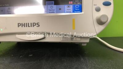 Philips IntelliVue Ref 862116 MP50 Anesthesia Touch Screen Patient Monitor Software Version G.01.80 (Powers Up with Missing Dial-See Photo) 1 x Philips IntelliVue X2 Handheld Patient Monitor Software Version G.01.80 Including ECG, SpO2, NBP, Temp and Pres - 2